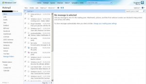 Windows Live Hotmail Wave 3 - Hotmail Page Screenshot Windows Live Hotmail Wave 3 - Hotmail Page Screenshot