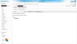 Windows Live Hotmail Wave 3 - New Message Page Screenshot Windows Live Hotmail Wave 3 - New Message Page Screenshot