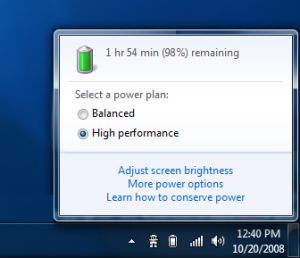 Windows 7 Battery Life Indicator Windows 7 Battery Life Indicator