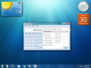 Windows 7 Calculator On Desktop