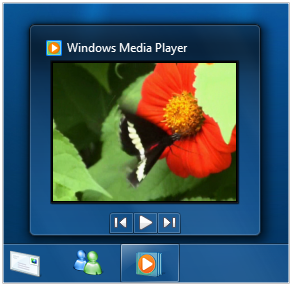 Windows Media Player Taskbar Thumbnail Windows Media Player Taskbar Thumbnail