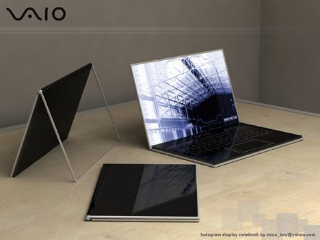 Sony Vaio Conceptual Transparent Screen Laptop (Click to Enlarge)