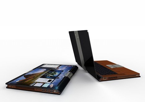 Wooden Tablet Laptop PC