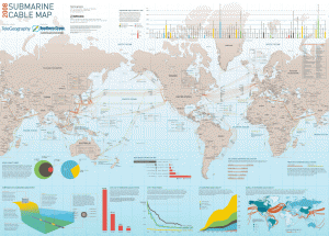 Submarine Optic Fibre Cable Network Map 2008 Submarine Optic Fibre Cable Network Map 2008, Click on the image to have a larger view.