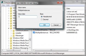 Registry Guide to enable Multiple Messengers