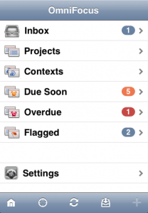 OmniFocus Screenshot