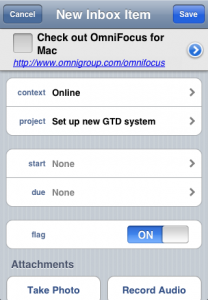 OmniFocus Screenshot