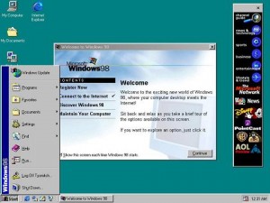 Microsoft Windows 98 was a little improved version of Windows 95 realeased in the year 1998, three years after Windows 95.
