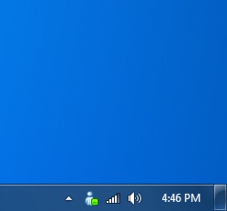 Windows Live Messenger in Windows 7 Near Clock