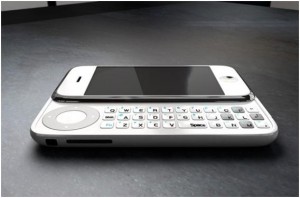 Apple iPhone 4 with QWERTY slide keypad Apple iPhone 4 with QWERTY slide keypad