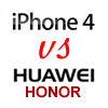 iPhone 4 vs Huawei Honor – Body Comparison Photos