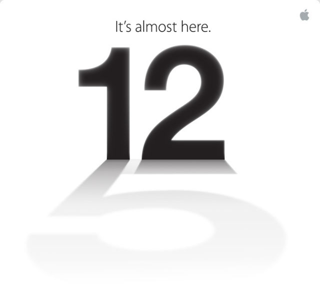 Apple invitation for September 12th with iPhone 5